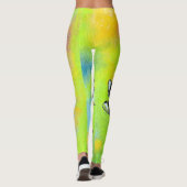 Dragonfly schilderen leggings (Achterkant)