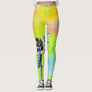Dragonfly schilderen leggings
