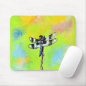 Dragonfly schilderen muismat (Met muis)