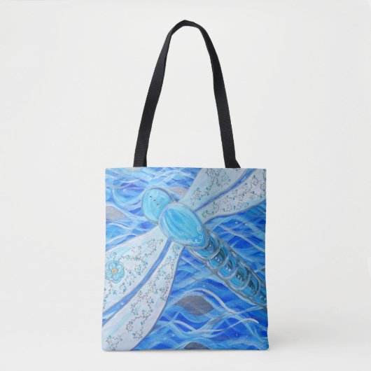 Dragonfly schilderen tote bag (Voorkant)