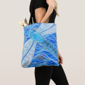 Dragonfly schilderen tote bag (Dichtbij)