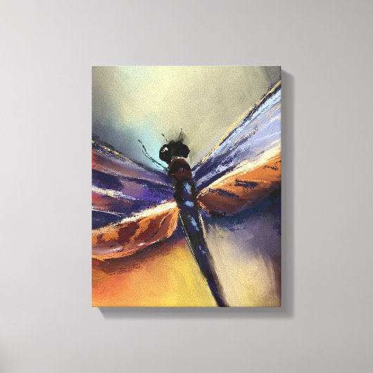 Dragonfly schilderij canvas afdruk (Voorkant)