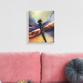 Dragonfly schilderij canvas afdruk (Insitu (Woonkamer))