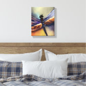 Dragonfly schilderij canvas afdruk (Insitu (Slaapkamer))