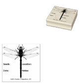Dragonfly Seed Saver Packet Ink Stamp Rubberstempel (Gestempeld)