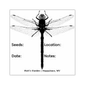 Dragonfly Seed Saver Packet Ink Stamp Rubberstempel (Afrduk)