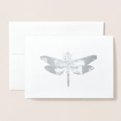 Dragonfly Shimmer Folie Kaarten (Voorkant met envelop)