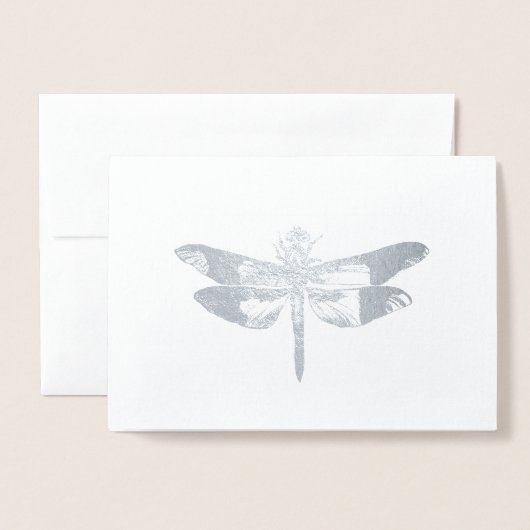 Dragonfly Shimmer Folie Kaarten (Voorkant met envelop)