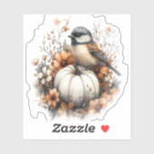 Dragonfly Shirt Country Pumpkin Sticker (Vel)