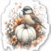 Dragonfly Shirt Country Pumpkin Sticker (Voorkant)