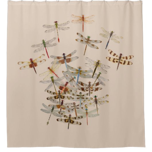 Dragonfly Shower Curtain Douchegordijn (Voorkant)