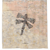Dragonfly Shower Curtain Douchegordijn (Voorkant)