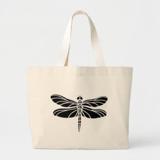Dragonfly Silhouette Grote Tote Bag