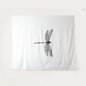 Dragonfly Sketch Wandkleed (Voorkant (horizontaal))