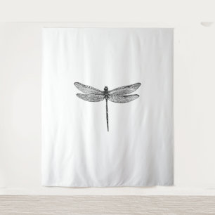 Dragonfly Sketch Wandkleed