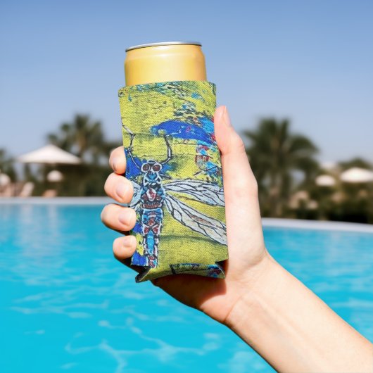 Dragonfly skinny koelbox seltzer blikjeskoeler (Insitu Zwembad)