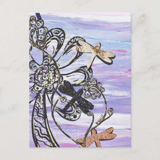 Dragonfly Sky Briefkaart (Voorkant)
