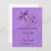 Dragonfly Sla de datum op Aankondigingskaart (Voorkant / Achterkant)