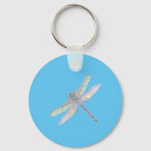 DRAGONFLY sleutelhanger (blauw) (Achterkant)