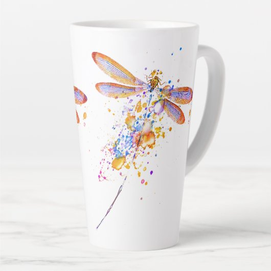 Dragonfly-spier Latte Mok (Rechterhoek)