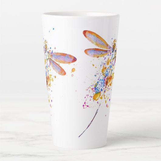 Dragonfly-spier Latte Mok (Voorkant)