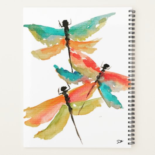 Dragonfly spiraalplaat (8,5 x 11) planner (Achterkant)