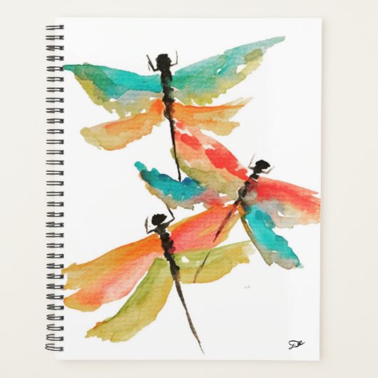 Dragonfly spiraalplaat (8,5 x 11) planner (Voorkant)