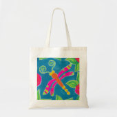 Dragonfly Spring Fling Tas - Canvas Beach Bag (Voorkant)