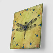  Dragonfly Square Wall klok (Hoek)