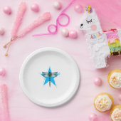 Dragonfly Star Design Insect Love Lover Dragonflie Papieren Bordje (Feest)