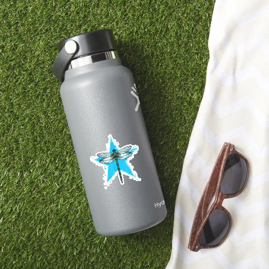 Dragonfly Star Design Insect Love Lover Dragonflie Sticker (HydroFlask Insitu)