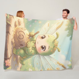 Dragonfly – Star Nectar of the Silent Night.1 Fleece Deken