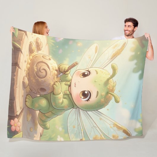 Dragonfly – Star Nectar of the Silent Night.1 Fleece Deken (In situ)