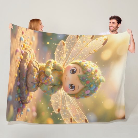 Dragonfly – Star Nectar of the Silent Night.5 Fleece Deken (In situ)