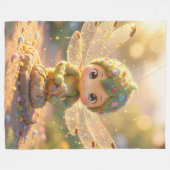 Dragonfly – Star Nectar of the Silent Night.5 Fleece Deken (Voorkant (Horizontaal))
