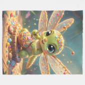 Dragonfly – Star Nectar of the Silent Night.6 Fleece Deken (Voorkant (Horizontaal))
