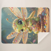 Dragonfly – Star Nectar of the Silent Night.6 Sherpa Deken (Voorkant (horizontaal))