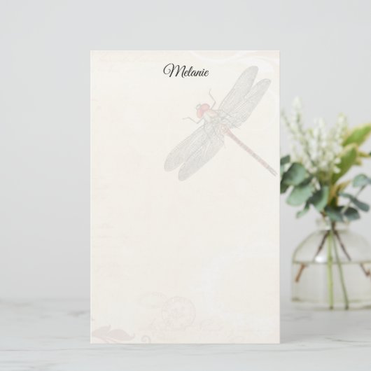 Dragonfly Stationery Briefpapier (Staand voorkant)