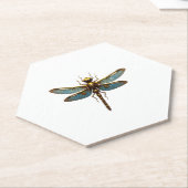 Dragonfly Steam Punk Insect Art Engineer Steampunk Kartonnen Onderzetters (Schuin)