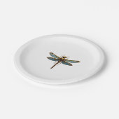 Dragonfly Steam Punk Insect Art Engineer Steampunk Papieren Bordje (Gekanteld)