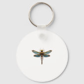 Dragonfly Steam Punk Insect Art Engineer Steampunk Sleutelhanger (Voorkant)