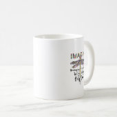 Dragonfly Stel je voor dat je Dragonfly Lover Gift Koffiemok (Voorkant rechts)