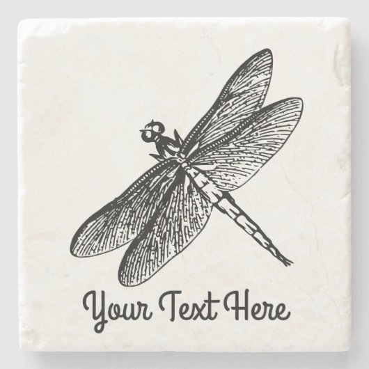 Dragonfly Stenen Onderzetter (Voorkant)