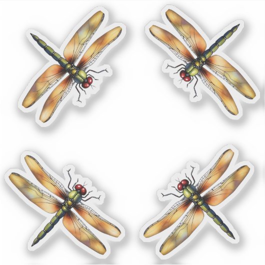 Dragonfly Sticker (Voorkant)