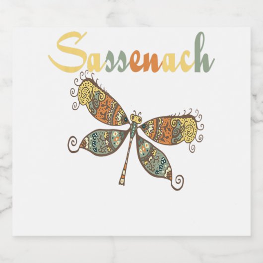 Dragonfly Sticker Funny Novelty Gift (Enkel label)