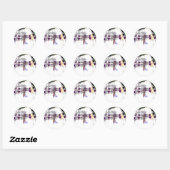 Dragonfly-Sticker Ronde Sticker (Vel)