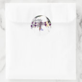 Dragonfly-Sticker Ronde Sticker (Tas)