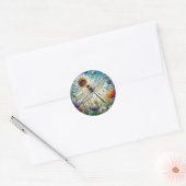 Dragonfly-stickers Ronde Sticker (Envelop)
