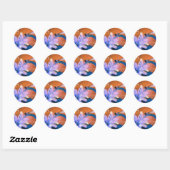 Dragonfly-stickers Ronde Sticker (Vel)