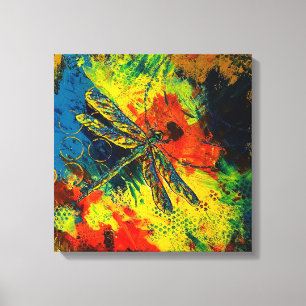 Dragonfly stretched canvas Print